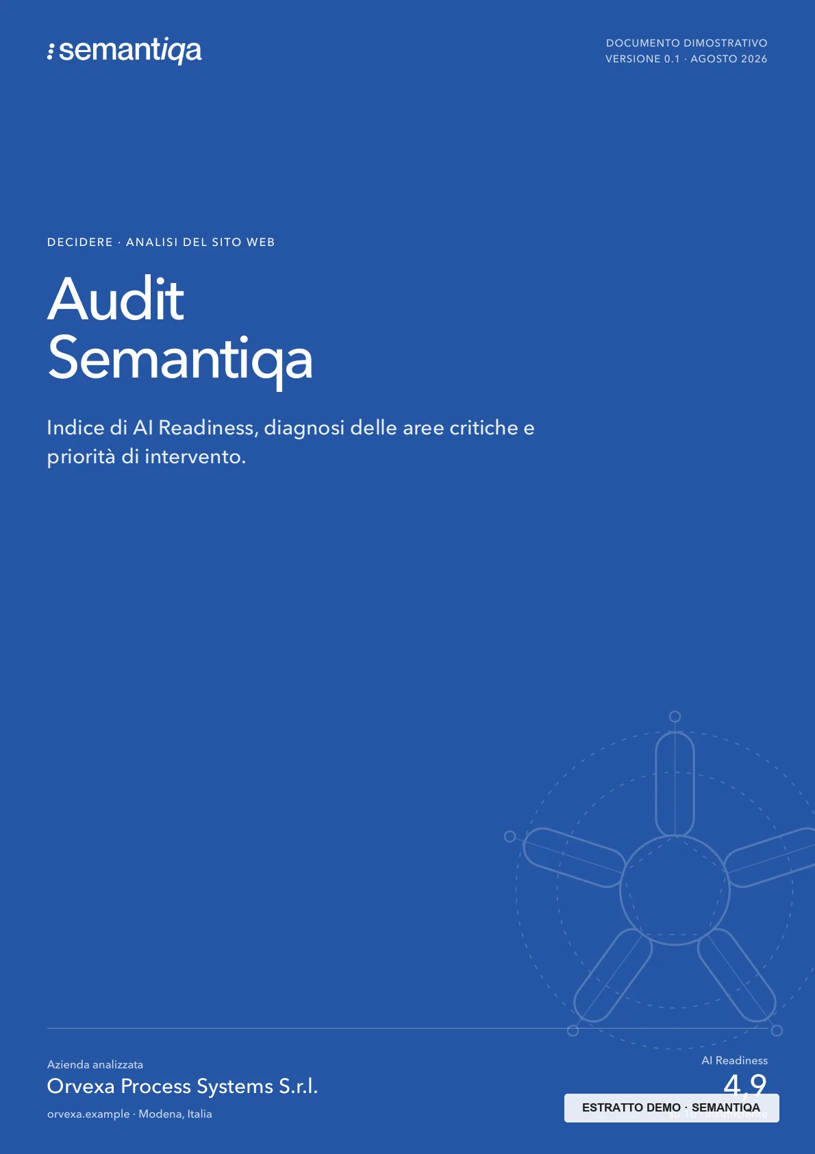 Copertina della demo dell’Audit Semantiqa