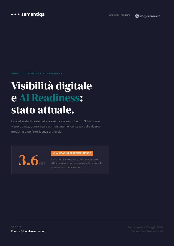 Copertina di un Audit Semantiqa
